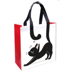 Fekete cica nagy - bevásárlótáska 35*38 cm