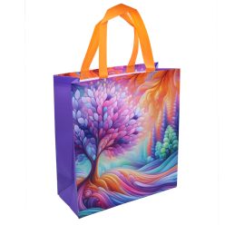 Színes fa közepes - bevásárlótáska 35*38 cm