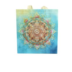   37x41x13,5 cm Arany mandala metallic eco - bevásárlótáska