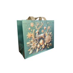 35x30x15 Aranyszarvas metallic közepes - bevásárlótáska